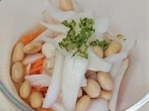 酢玉ねぎ大豆